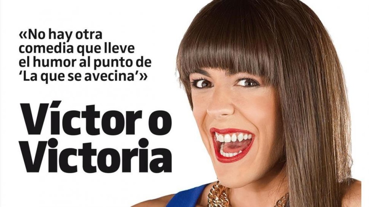 Víctor Palmero, en la portada de Teletodo, caracterizado como Alba en La que se avecina.