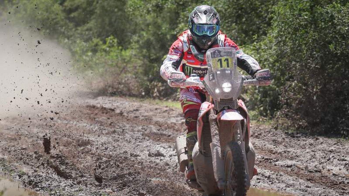 Joan Barreda dominó la tercera etapa de principio a fin. AGUILERA