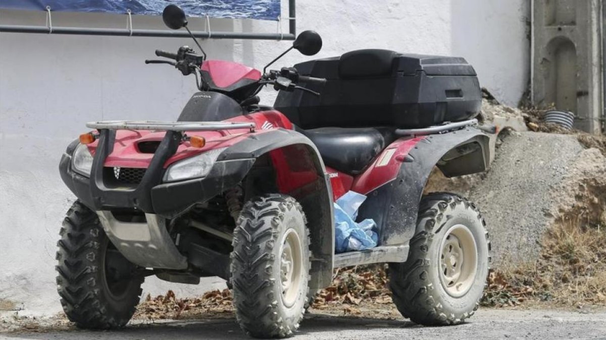 El quad que conducía Ángel Nieto