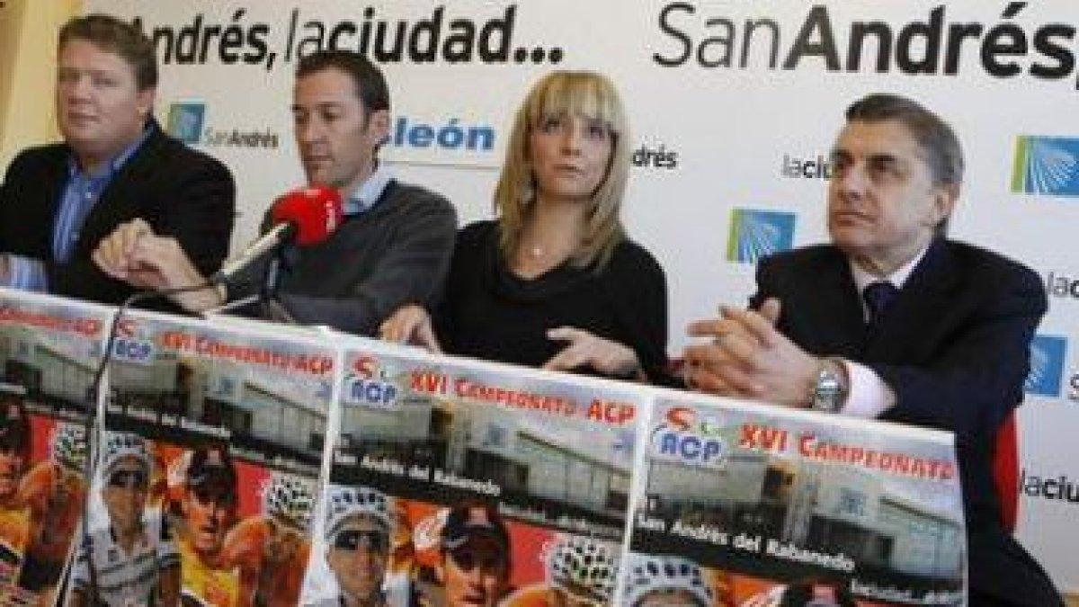 La alcaldesa de San Andrés, durante la presentación del Criterium