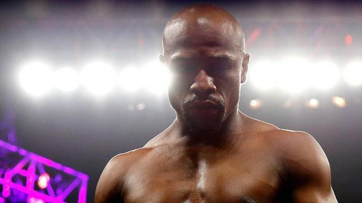 Floyd Mayweather, antes de comenzar la llamada 'pelea del siglo', el pasado 2 de mayo ante Manny Pacquiao en Las Vegas.