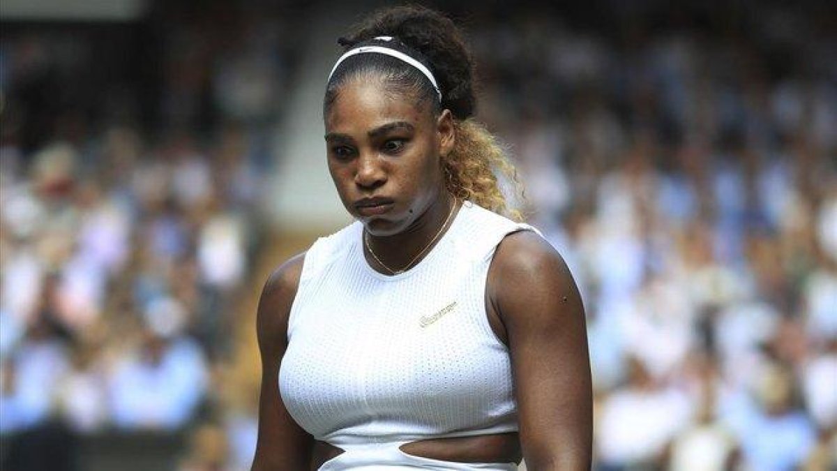 Serena Williams, en su partido de semifinales.