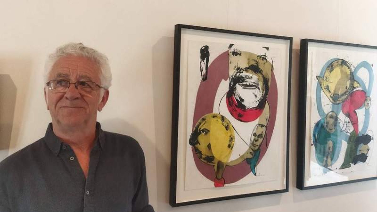 Pagola en la galería de arte Palacio de Cangas-Torquemada de Villafranca del Bierzo. GAITERO