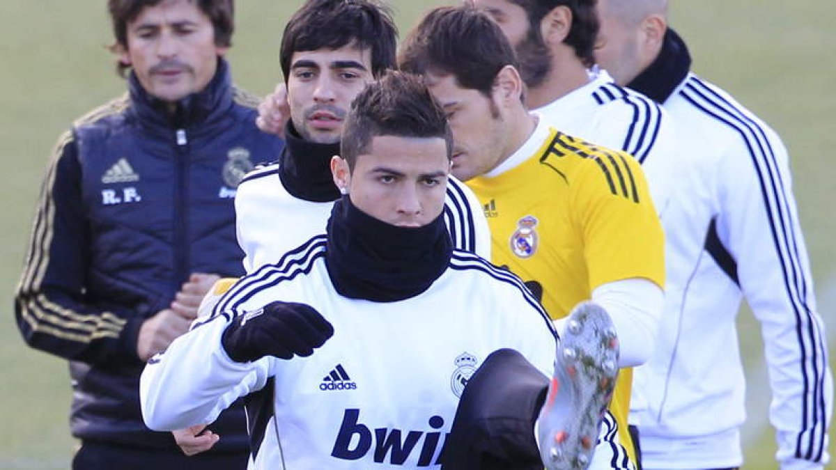 Cristiano no viajó a Holanda y entrenó en Madrid.