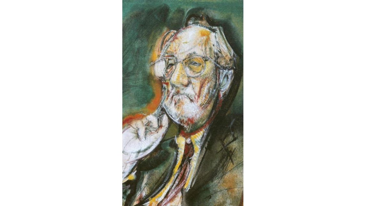 Retrato de Antonio Pereira obra del artista madrileño Álvaro Delgado. DL