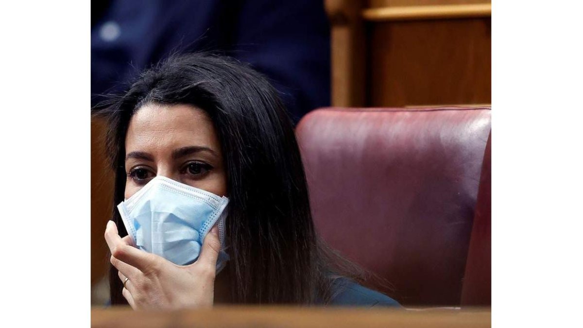 Inés Arrimadas en una imagen en el Congreso. MARISCAL