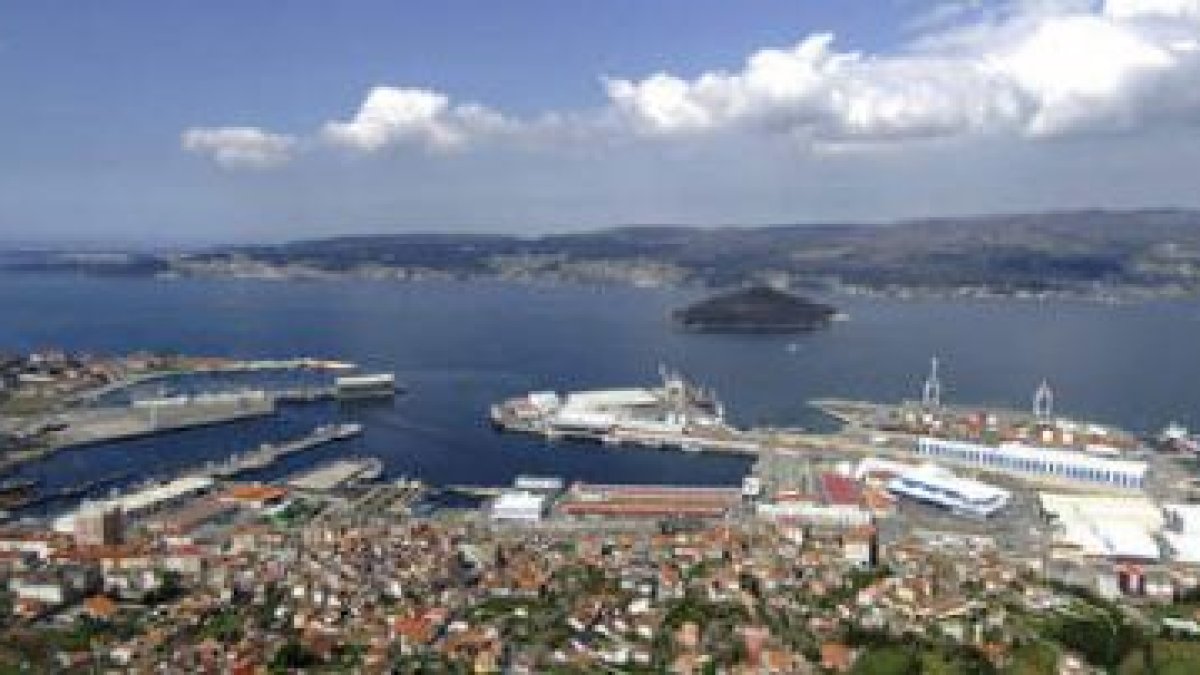 Vistas panorámicas de la ría de Pontevedra.