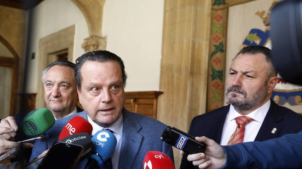 Mario Amilivia y Eduardo Morán, hoy en la Diputación