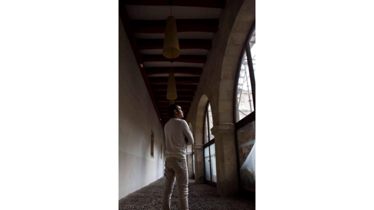 Ángel Aular, ayer en San Isidoro. SARA CAMPOS