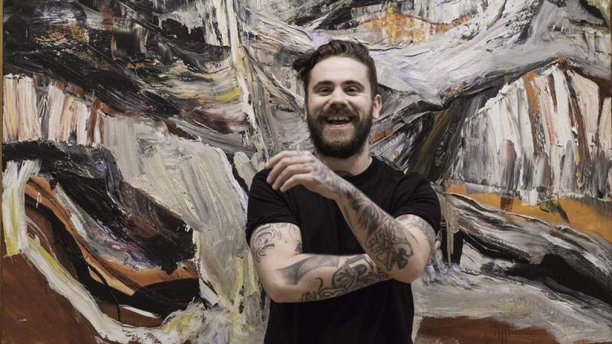 El artista leonés afincado en Nueva York Víctor del Fueyo. ICAL