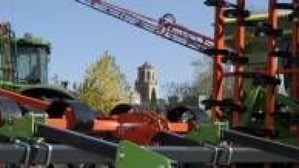 La maquinaria agrícola, también pieza clave en la feria de San Simón de Sahagún