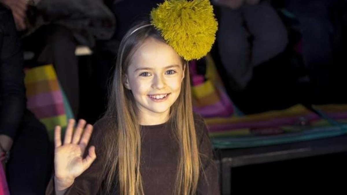 Kristina Pimenova, en la pasarela 080 Barcelona Fashion de febrero del 2015, donde no pudo desfilar por un problema burocrático.