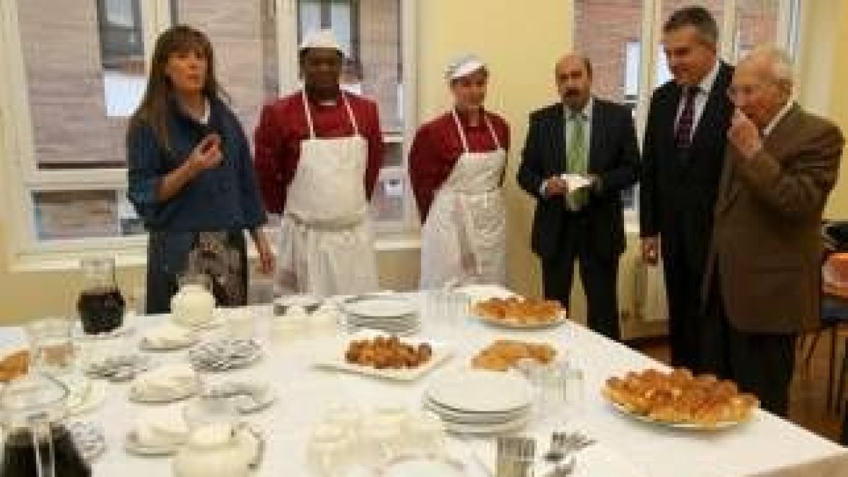 Gemma Cabezas en el acto de presentación del taller de empleo de Las Ventas