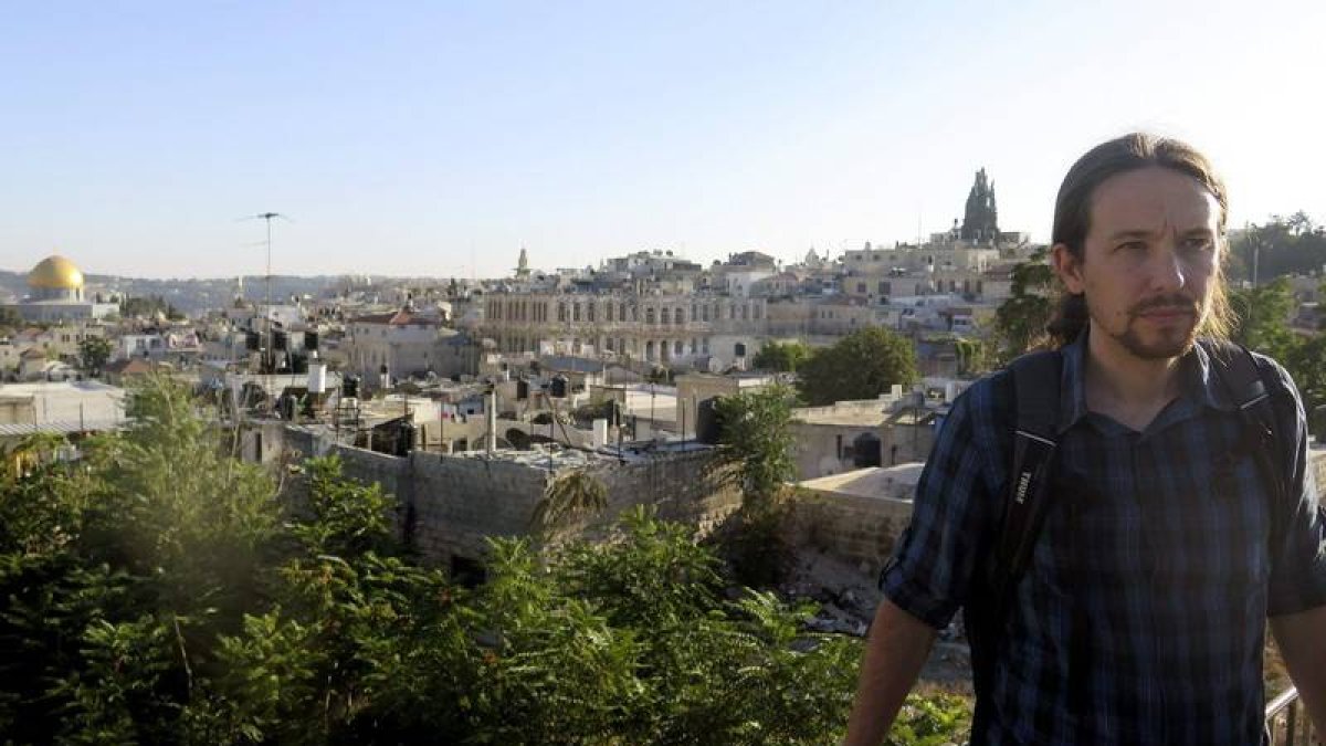 Pablo Iglesias en Jerusalén
