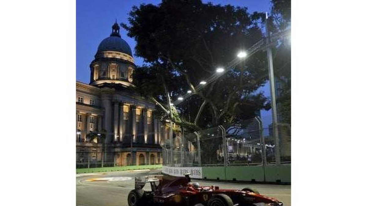 Fernando Alonso, en la sesión cronometrada.