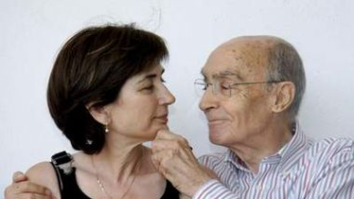 Pilar del Río y José Saramago.