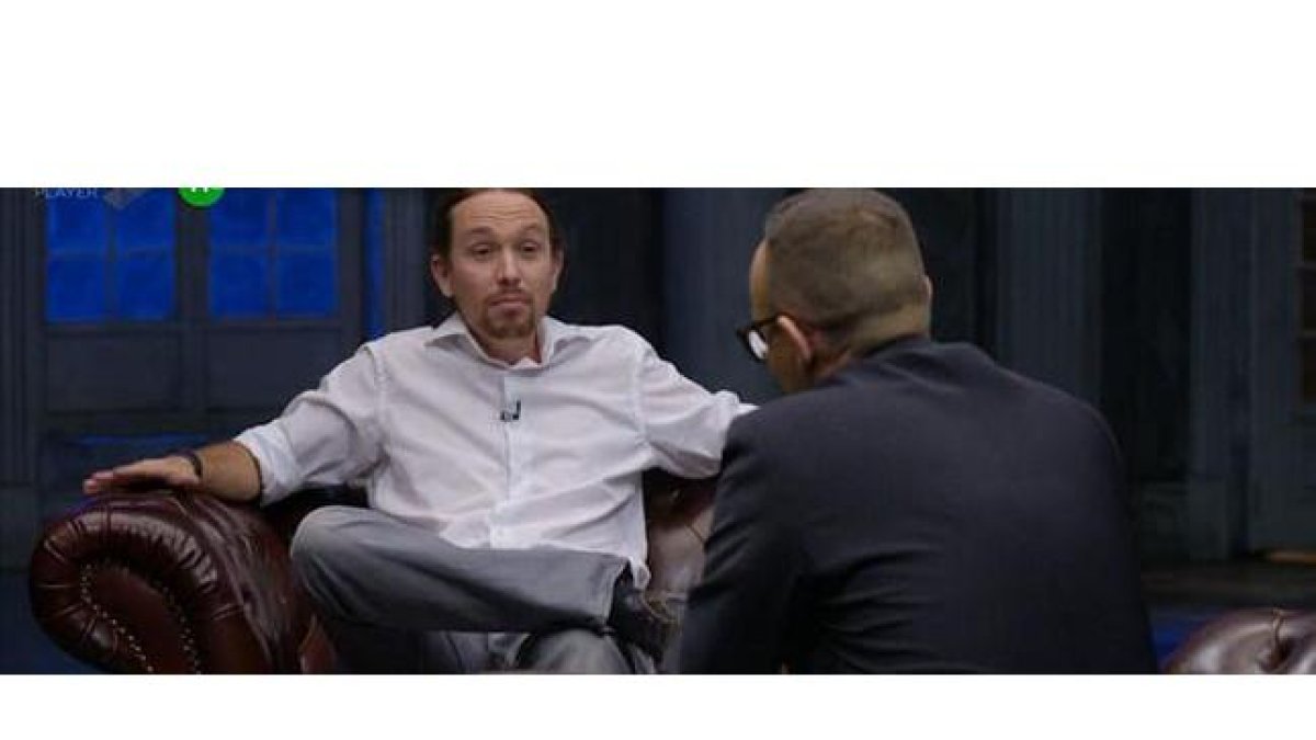 Pablo Iglesias y Risto Mejide, en 'Al rincón de pensar'.