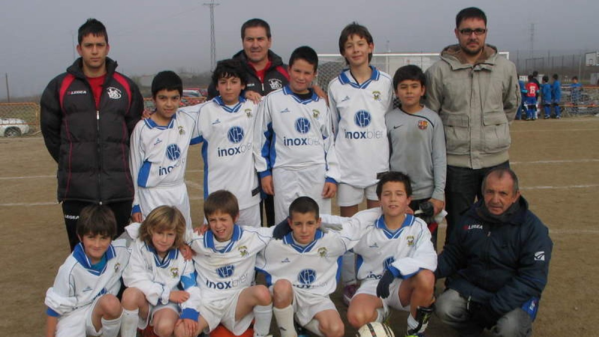Formación del equipo del Santa Marta C que milita en la 2.ª División Provincial Alevín.