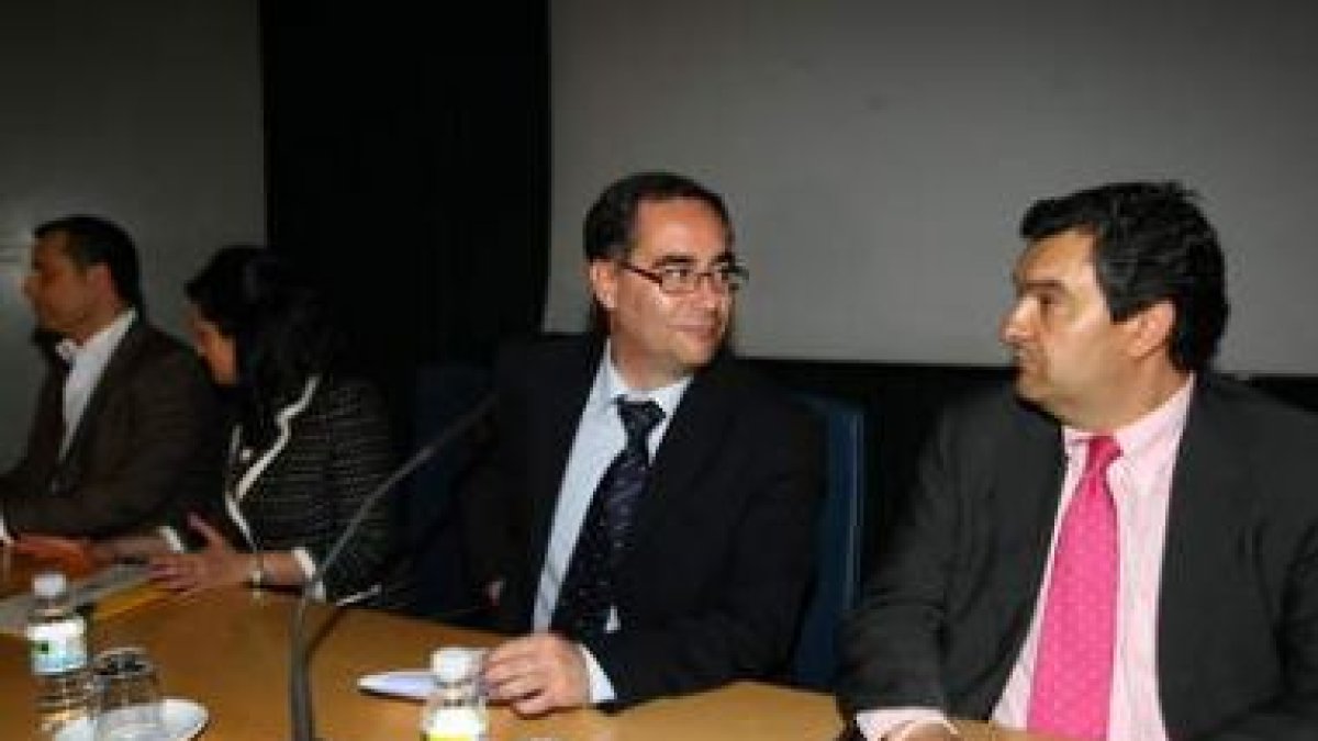 Carlos Enrique Miller y José Luis Ramón, ayer.