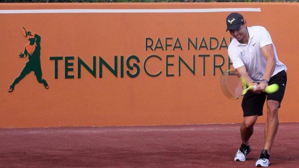 Nadal, en la inauguración del Rafa Nadal Tennis Centre en un resort de Isla Mujeres (México).