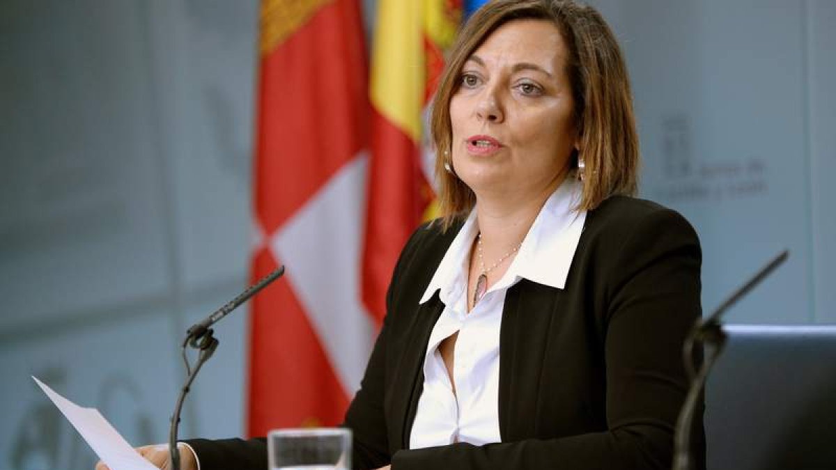 La portavoz de la Junta de Castilla y León, Milagros Marcos. NACHO GALLEGO