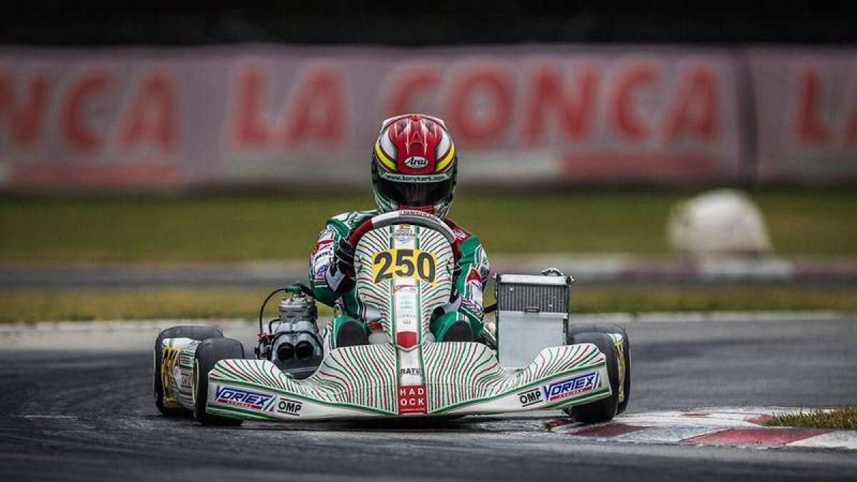 David Vidales no pudo subir en el trazado italiano de La Conca al podio en la segunda entrega de la WSK Super Series de Italia.