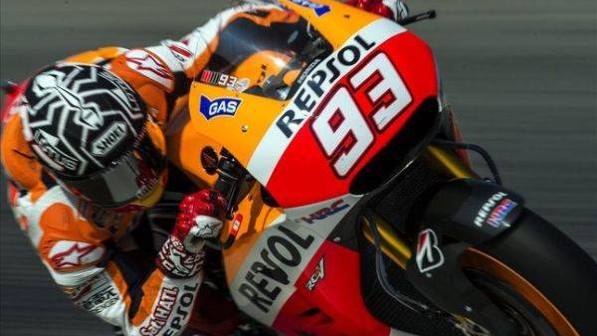 Márquez, en el último día de entrenamientos de Sepang.