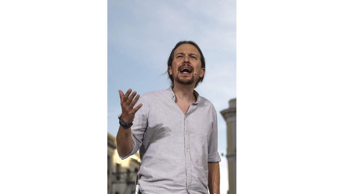 El líder de Podemos, Pablo Iglesias. EMILIO NARANJO