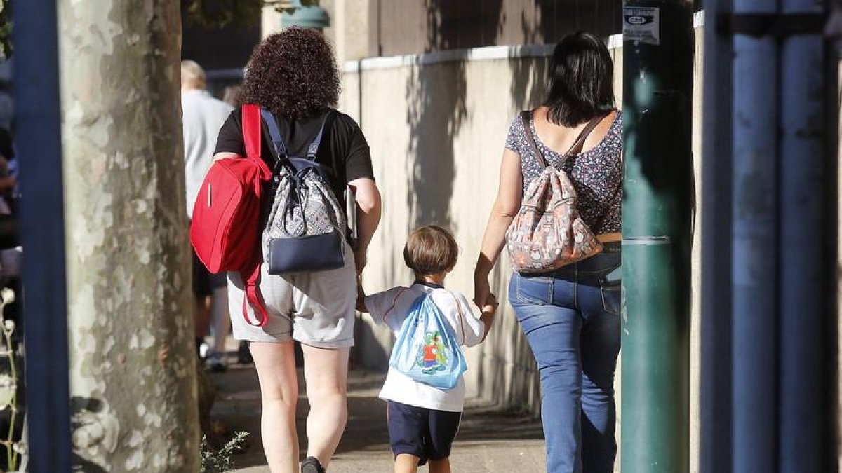Regreso al colegio tras las vacaciones de verano.