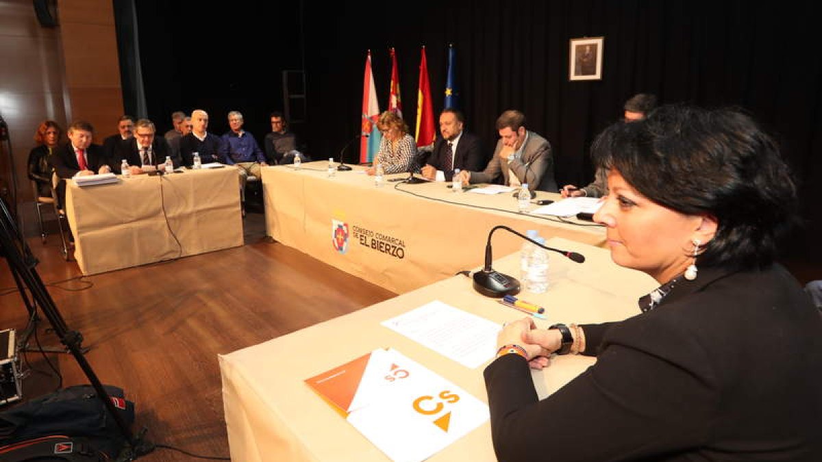 Imagen del acto institucional celebrado ayer por el Consejo Comarcal del Bierzo. L. DE LA MATA