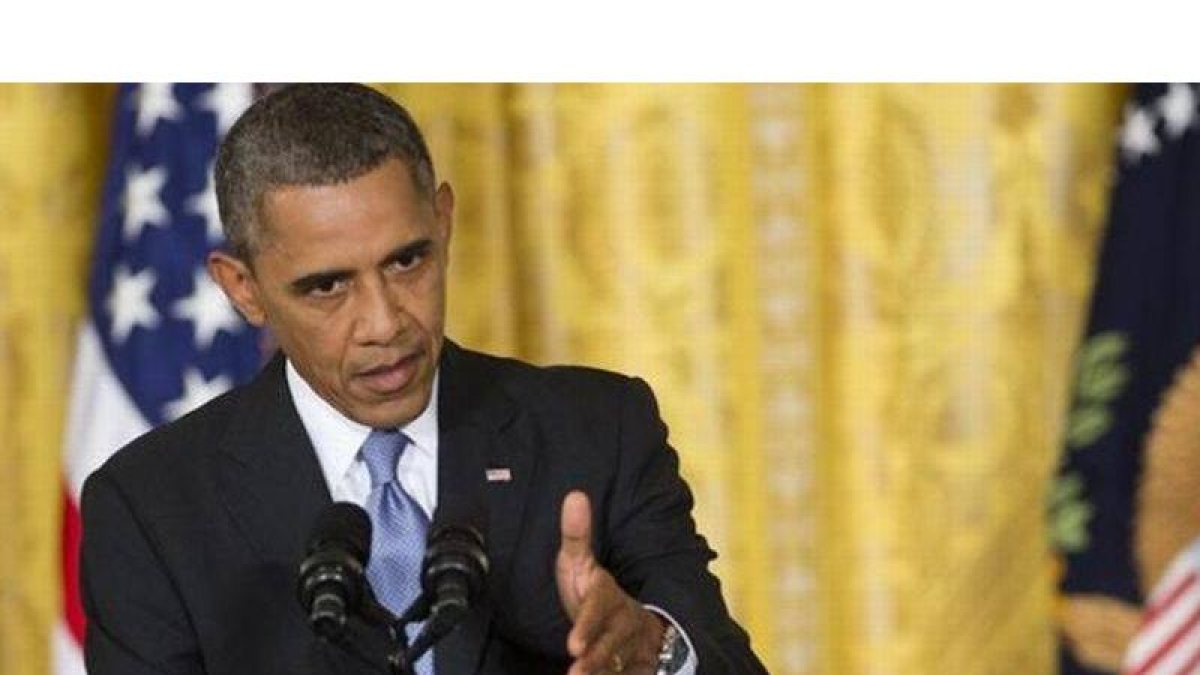 Obama, durante la rueda de prensa de este viernes.