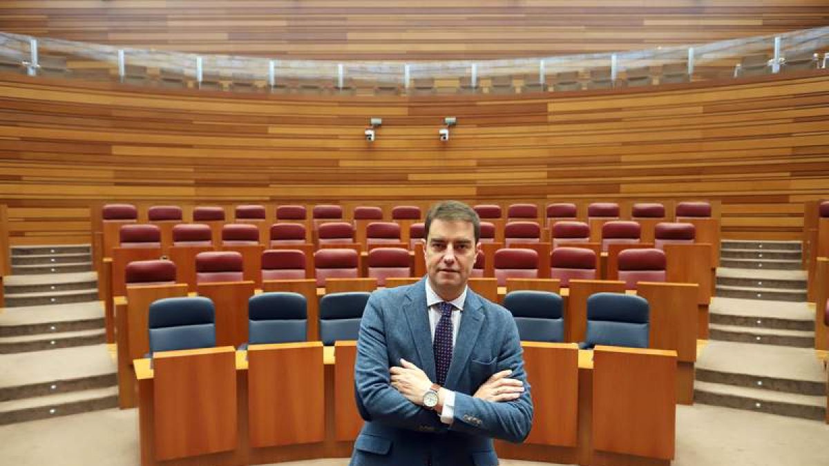 El presidente de las Cortes, Ángel Ibáñez. MIRIAM CHACÓN