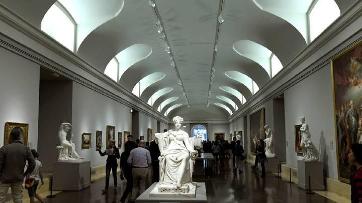 Una de las salas del Museo del Prado en Madrid.