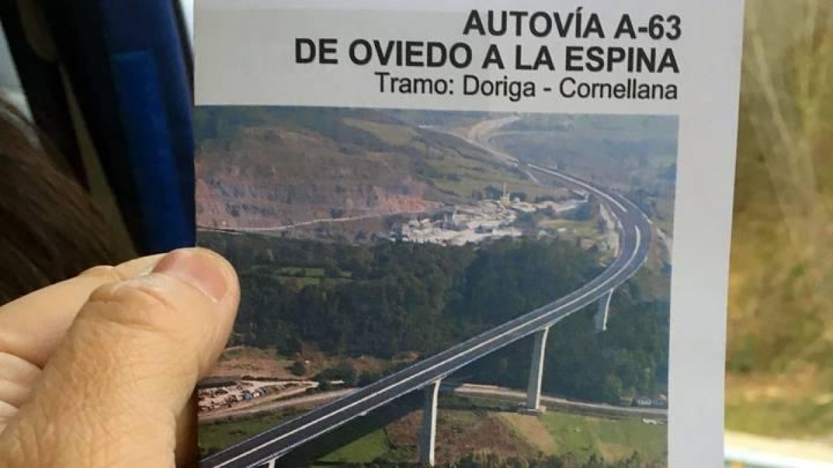 Imagen de parte del tramo ya operativo de la A-63.