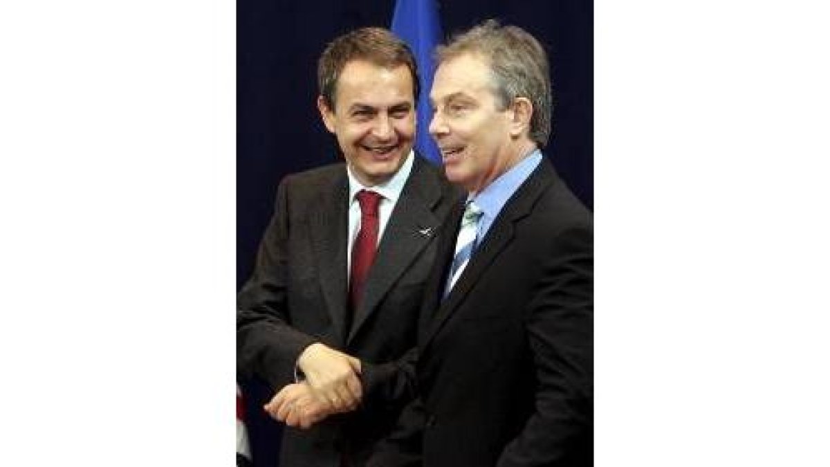 José Luis Rodríguez Zapatero con el primer ministro británico