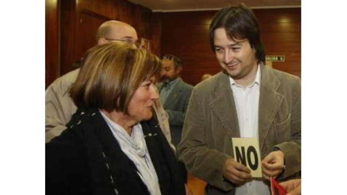 Pardo, concejal de Educación, antes del congreso.