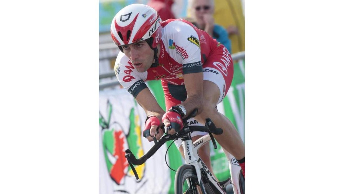 Pacheco, durante la crono del Tour de Assen de este año.