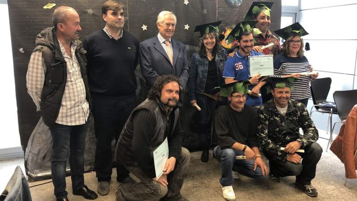 Imagen del acto en Cacabelos para el otro programa. DL