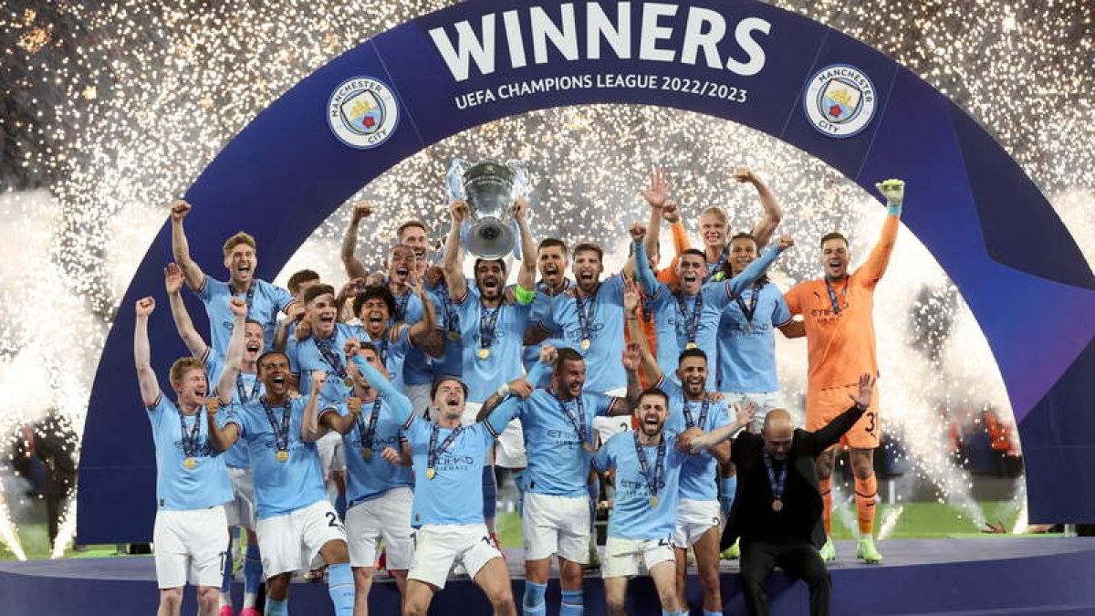 El Manchester City se estrena en el palmarés de la Liga de Campeones tras su triunfo en la final disputada en Estambul frente al Inter de Milán. BOZOGLU