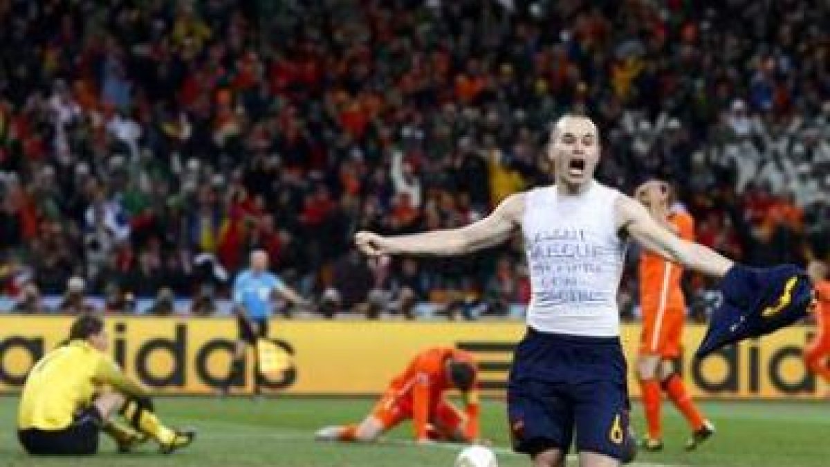 La alegría de Iniesta se contagió por toda España.