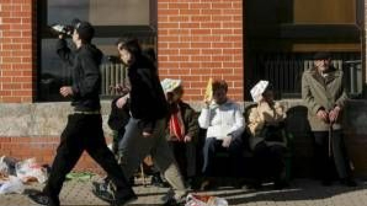 La afluencia de estudiantes fue mucho mayor por la tarde