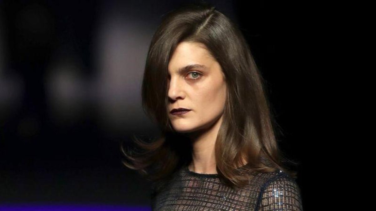 Marina Pérez, en el desfile de Esther Noriega, el pasado lunes.