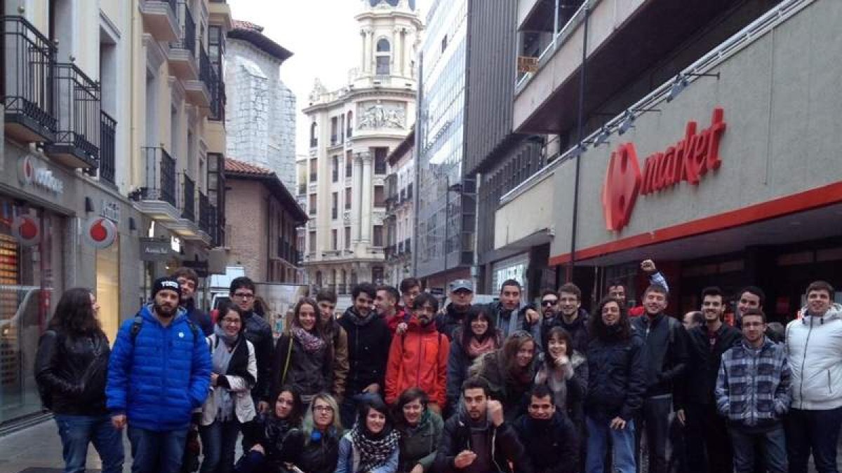 Alumnos bercianos en la Seminci de Valladolid.