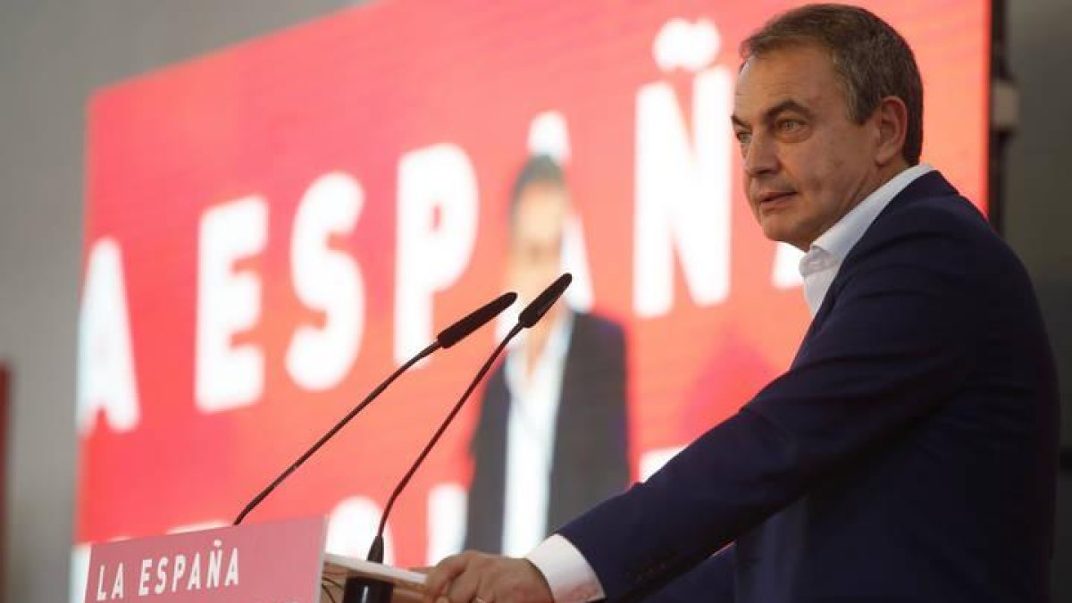 José Luis Rodríguez Zapatero, el pasado mes de abril en León