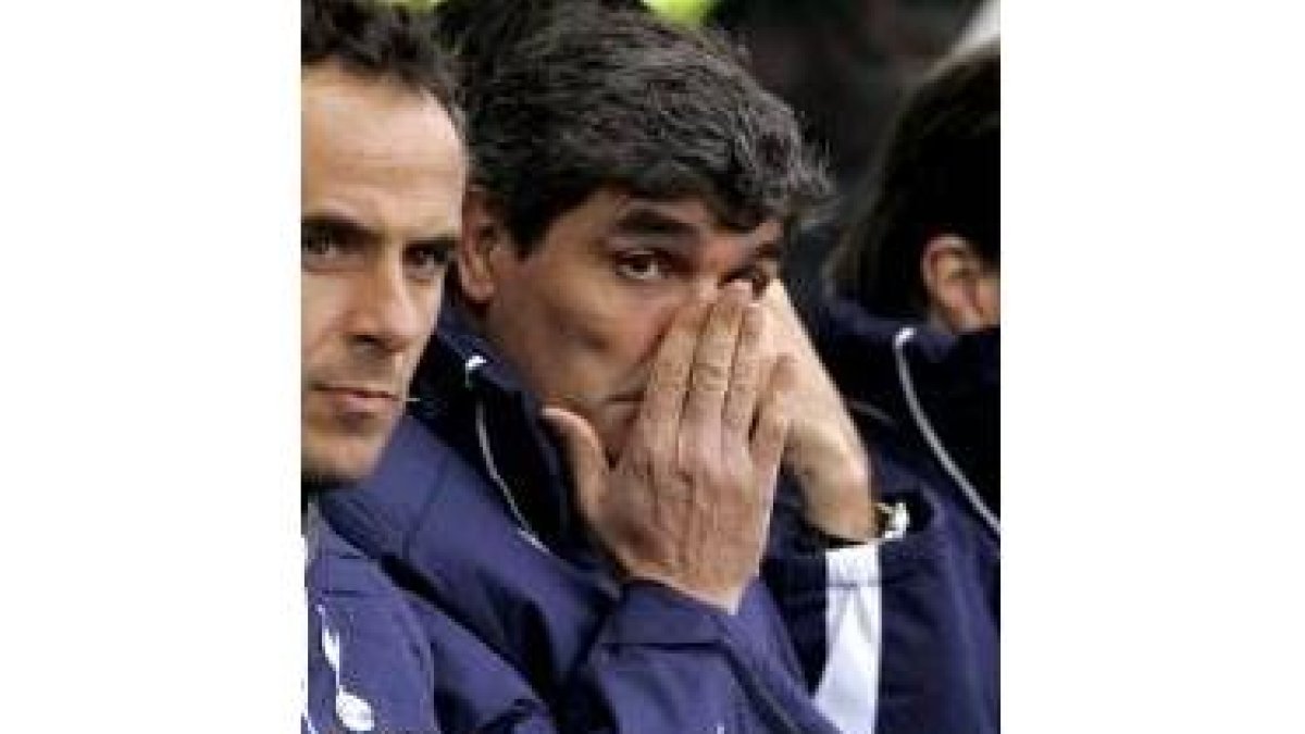 Juande Ramos, durante su último partido al frente del Tottenham