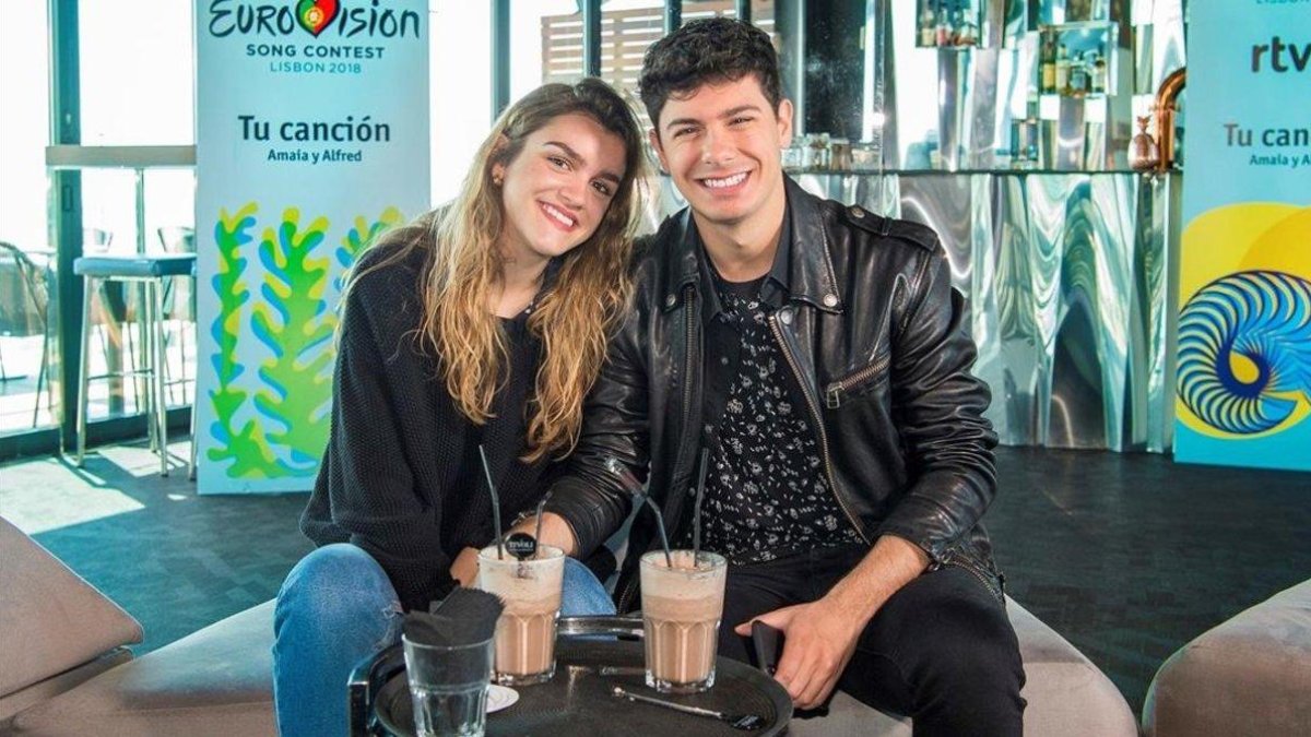 Amaia y Alfred, en una entrevista concedida a EFE.