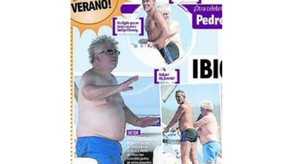 Almodóvar y el Clooney hispano, en el yate.