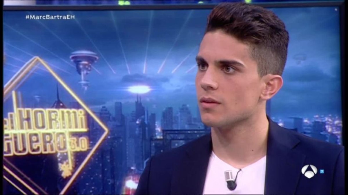 Marc Bartra, en 'El hormiguero'.