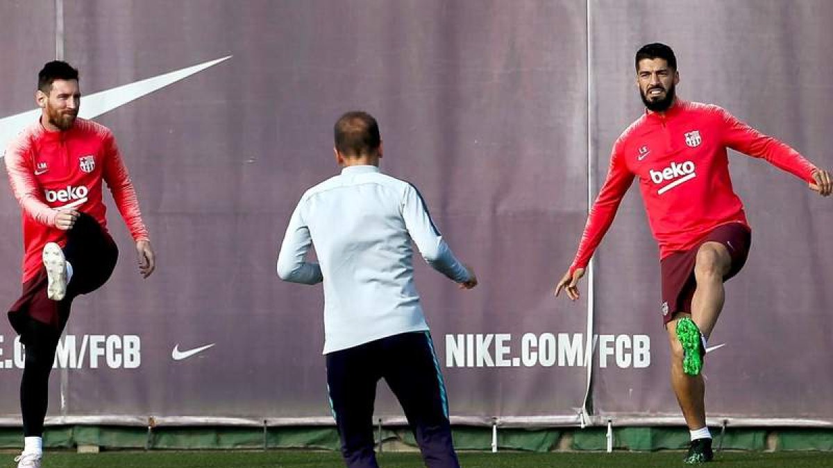 Messi y Luis Suárez volverán a ser las principales bazas de un Barça que busca la final. E. FONTCUBERTA