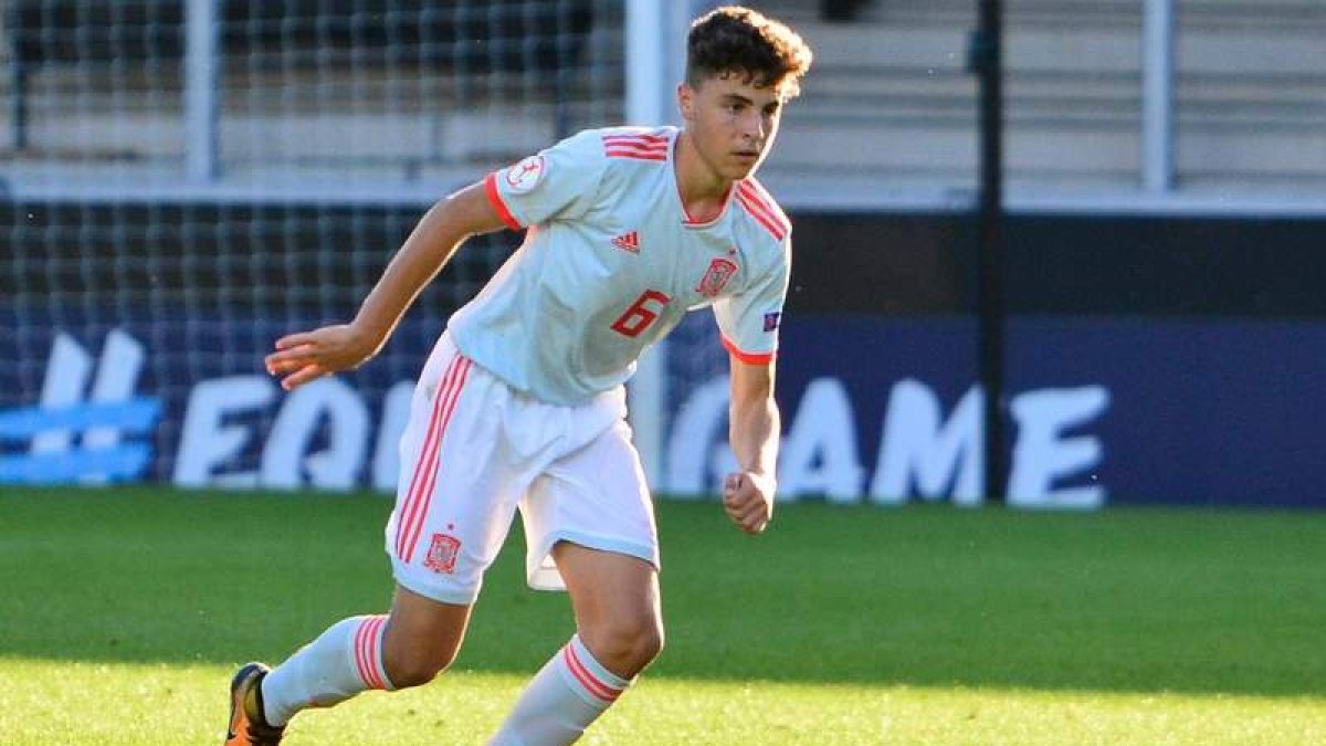 Iván Morante disputará con la selección sub-18 los dos amistosos frente a Portugal. ANA BELÉN RUIZ JEREZ
